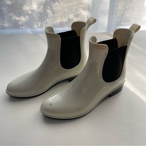 Seven 7 Beige Ankle Rain Boots